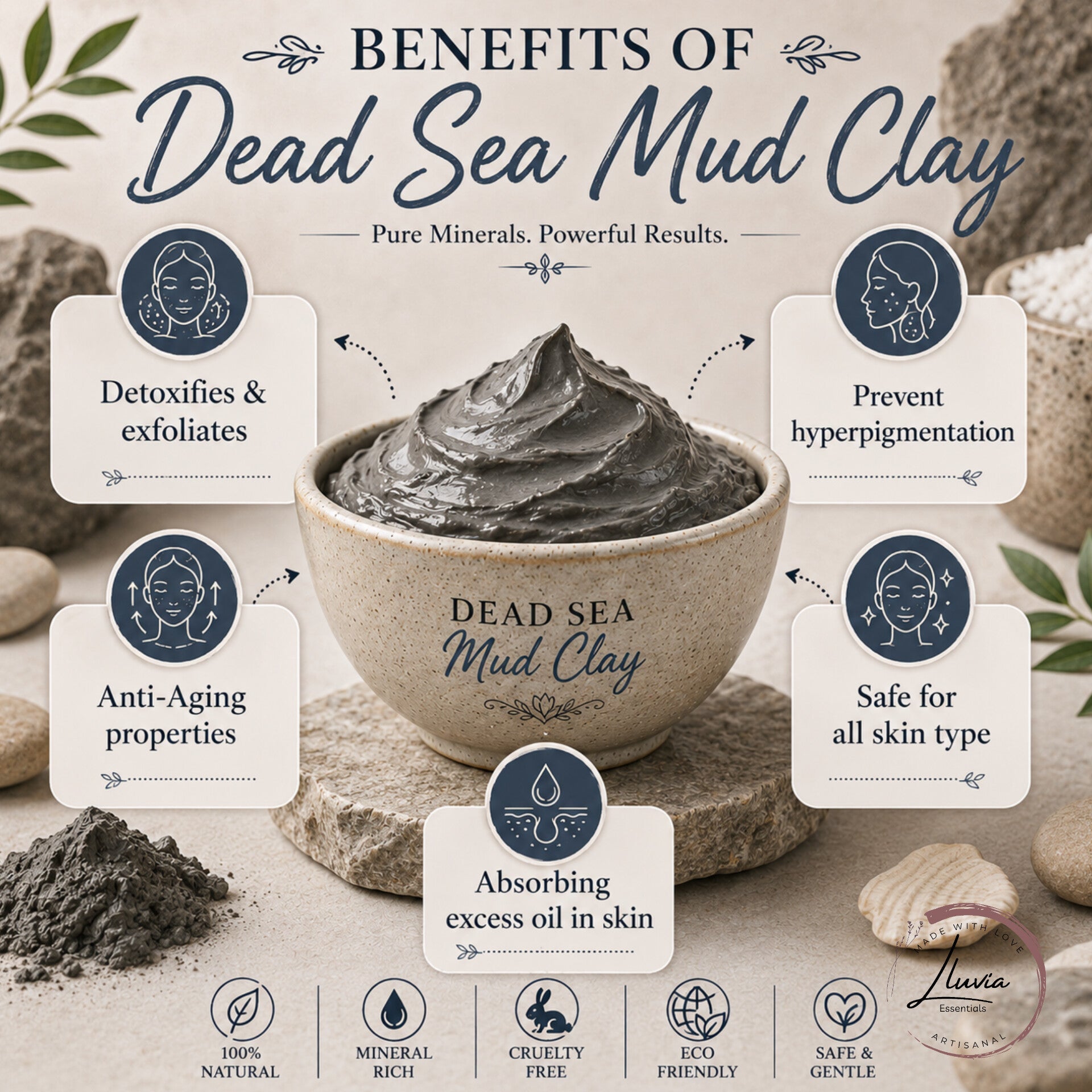 Face Pack - Dead Sea Mud - Skin care masks