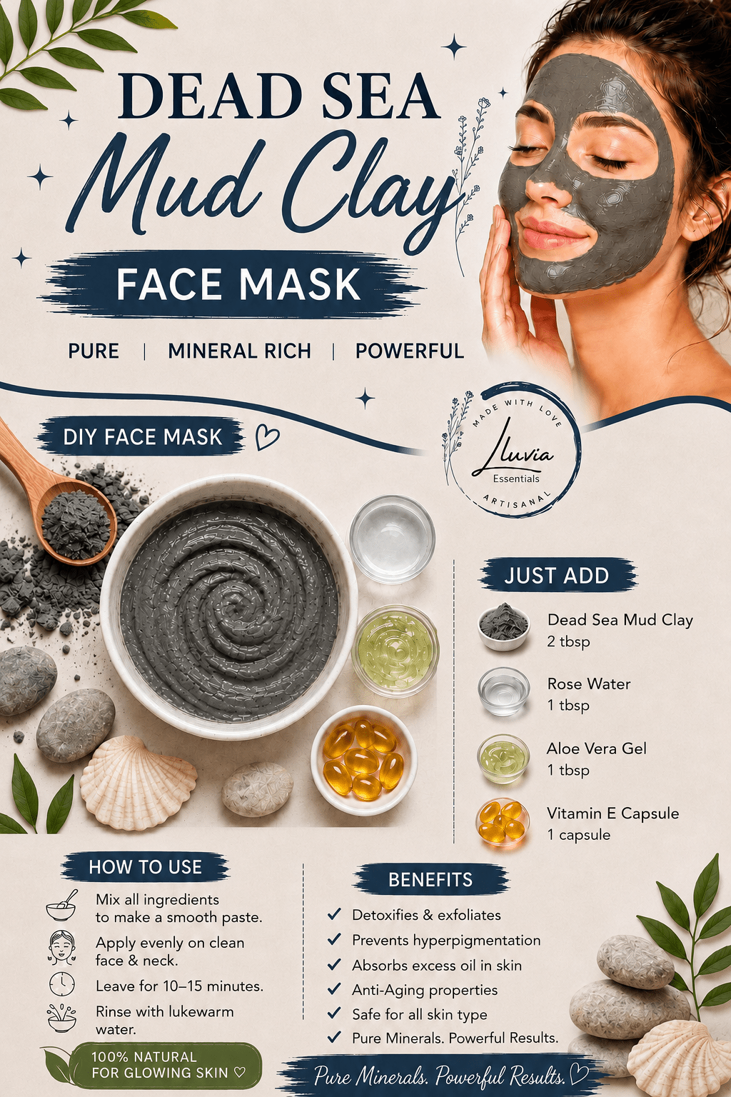 Face Pack - Dead Sea Mud - Skin care masks