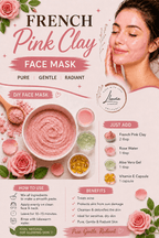 Face Pack - French Pink Clay - Skin care masks