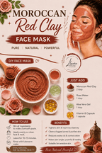 Face Pack - Moroccan Red Clay - Skin care masks