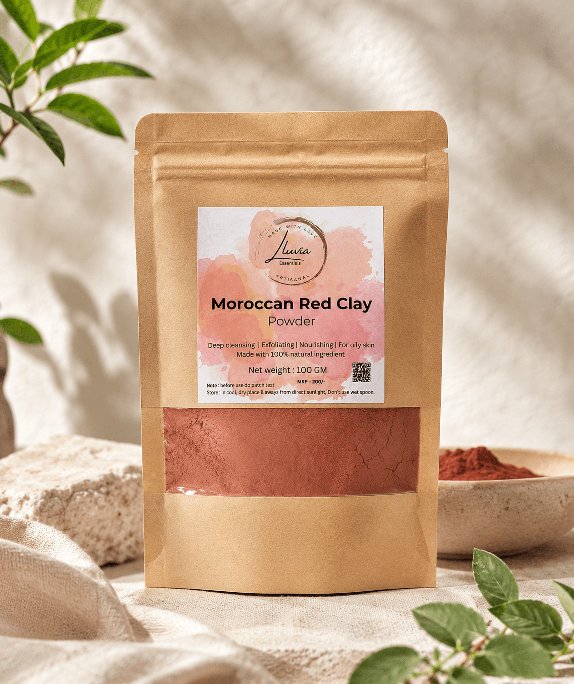 Face Pack - Moroccan Red Clay - Skin care masks