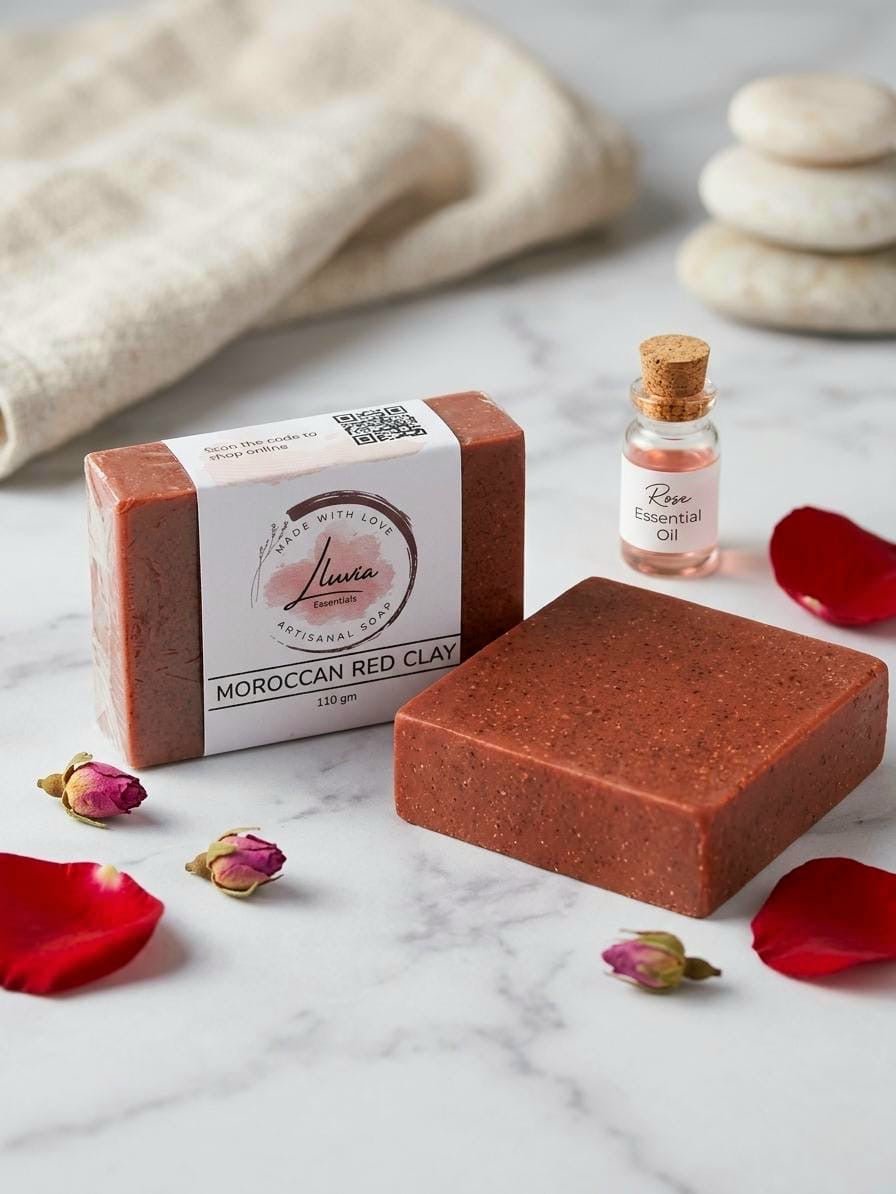 Moroccan Red Clay Soap - Artisanal Soaps and Salts