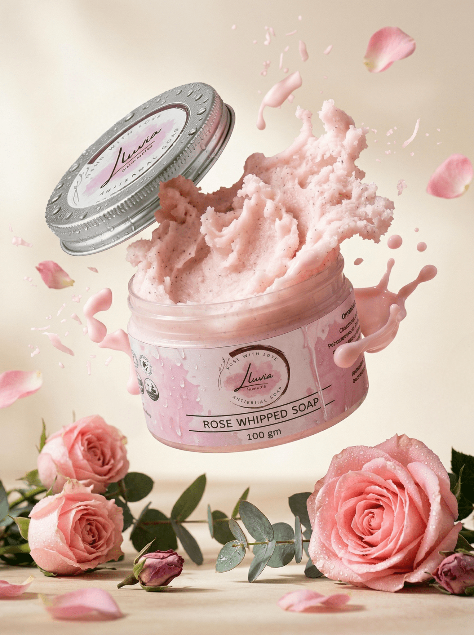 Rose Whipped Soap - Artisanal Soaps and Salts